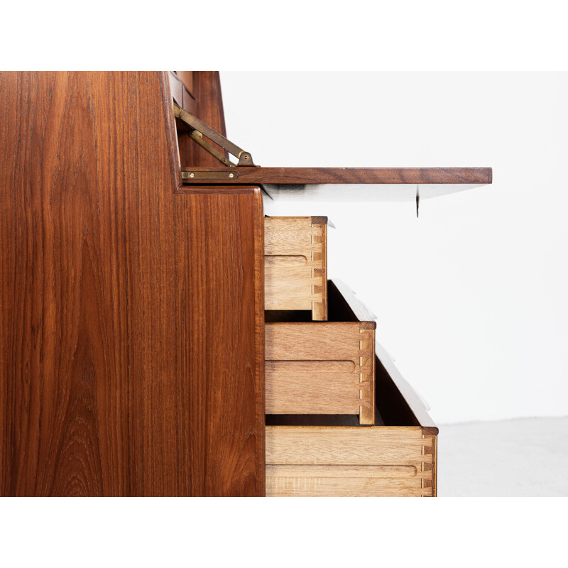 Vintage secretary in teak by Erling Torvits for Klim Møbelfabrik, 1960s