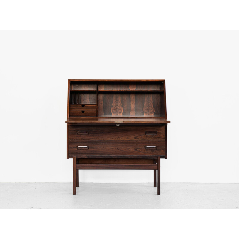 Vintage secretary in rosewood by Arne Wahl Iversen for Vinde Møbelfabrik, 1960s