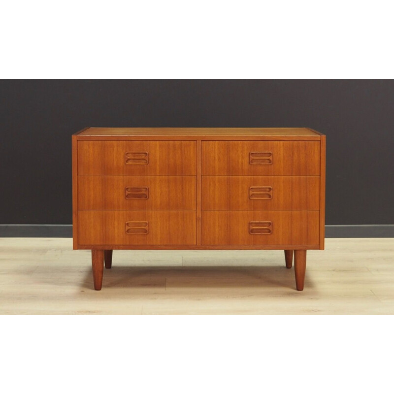 Vintage Scandinavian chest of drawers in teck, 1960s