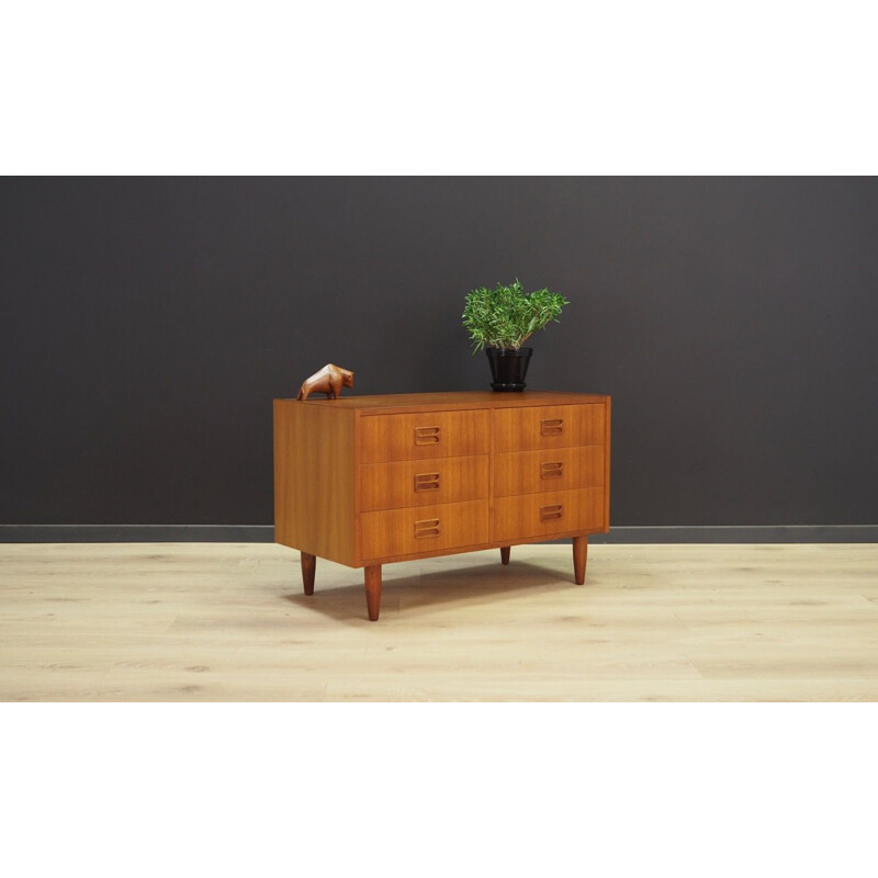 Vintage Scandinavian chest of drawers in teck, 1960s