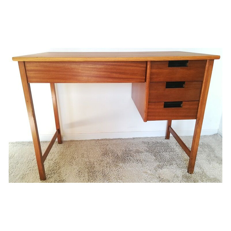 Vintage Scandinavian wooden desk