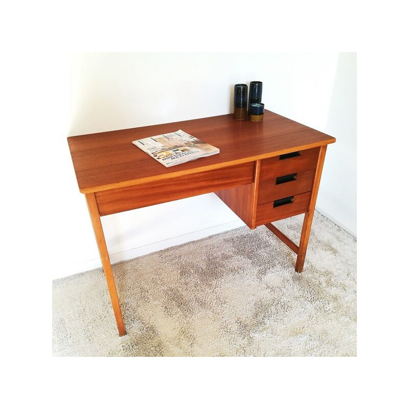 Vintage Scandinavian wooden desk