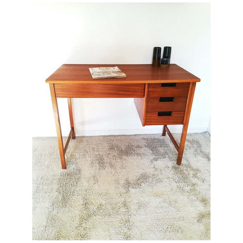 Vintage Scandinavian wooden desk