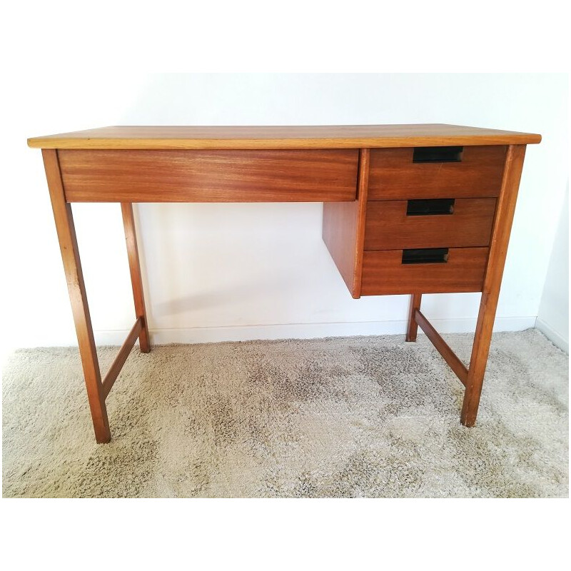 Vintage Scandinavian wooden desk