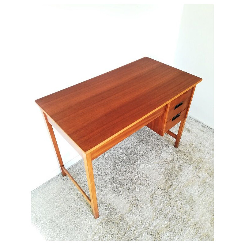 Vintage Scandinavian wooden desk
