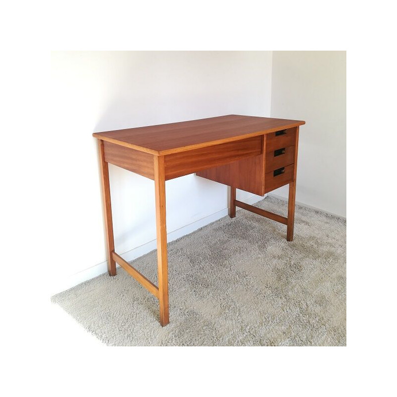 Vintage Scandinavian wooden desk