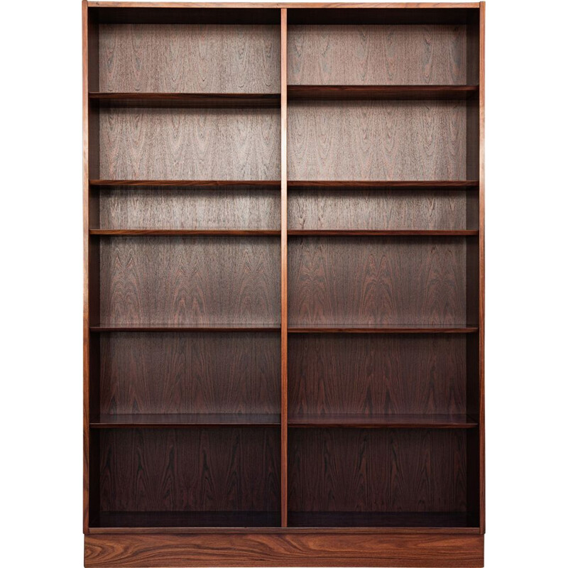 Vintage Danish book shelf in rosewood by Hundevad 1960s