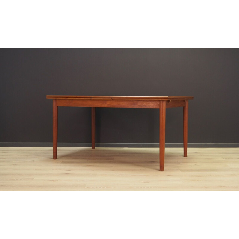 Vintage Danish Dining Table in Teak 1960