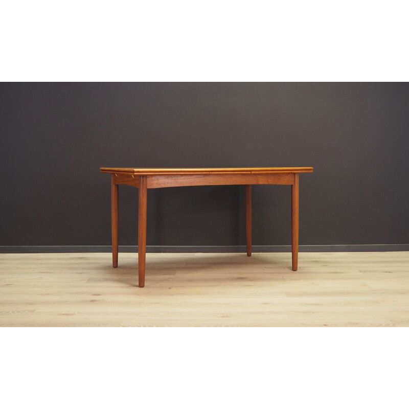 Vintage Danish Table in Teak Extendable, 1960