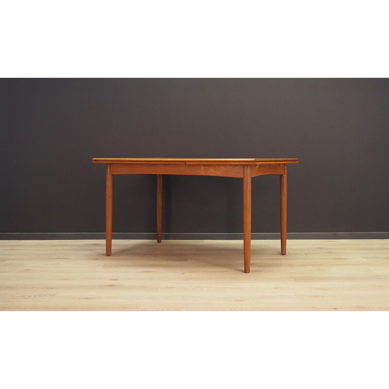 Vintage Danish Table in Teak Extendable, 1960