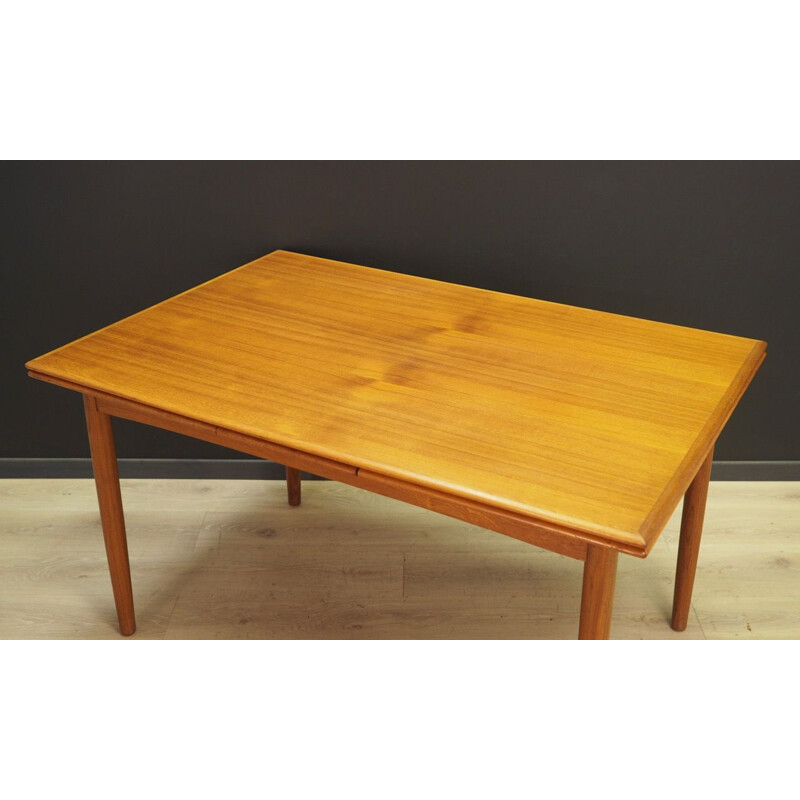 Vintage Danish Table in Teak Extendable, 1960