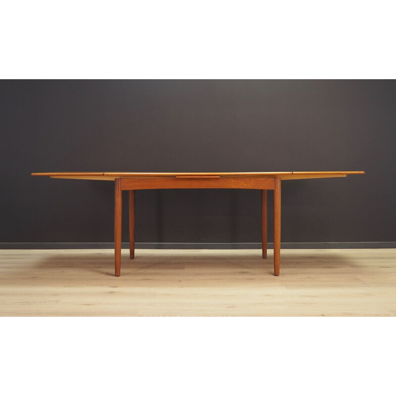 Vintage Danish Table in Teak Extendable, 1960