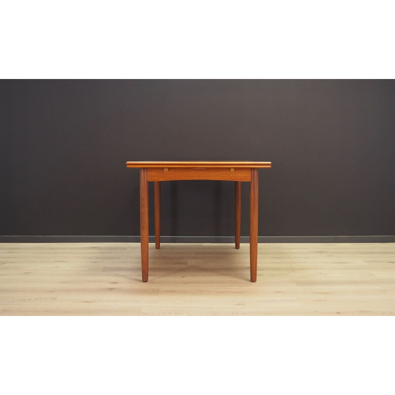 Vintage Danish Table in Teak Extendable, 1960