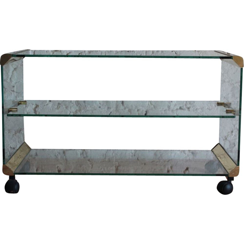  Vintage Glass Coffee Table by Gallotti & Radice