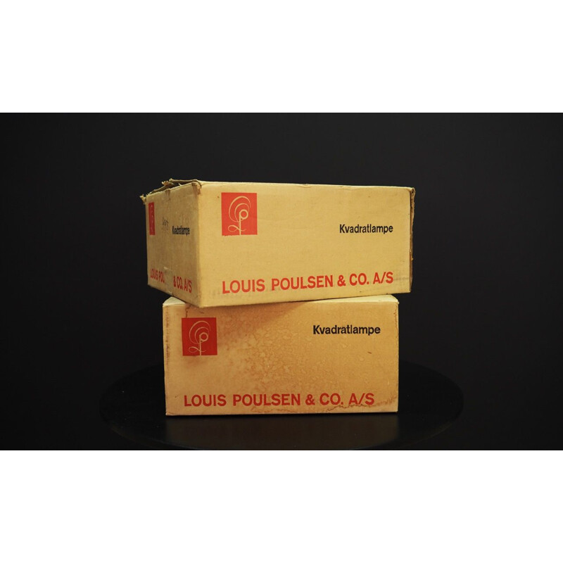 Suspension vintage danoise pour Louis Poulsen en métal blanc 1970