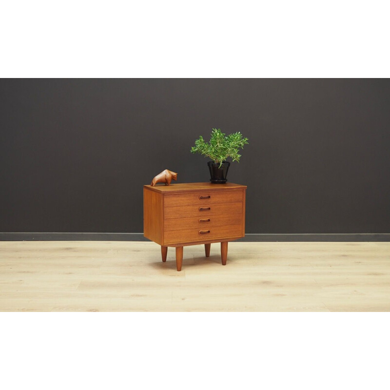 Vintage Danish chest of drawers in teak  design 1960