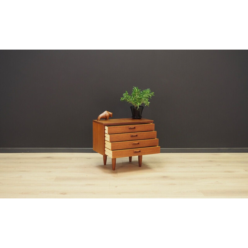 Vintage Danish chest of drawers in teak  design 1960