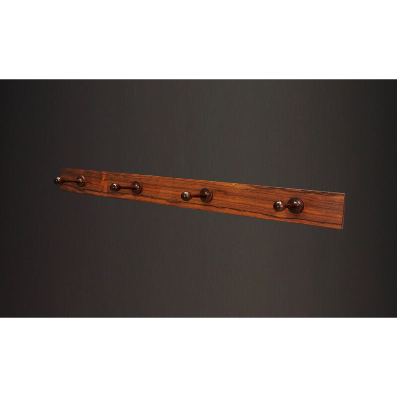 Scandinavian vintage coat rack in rosewood