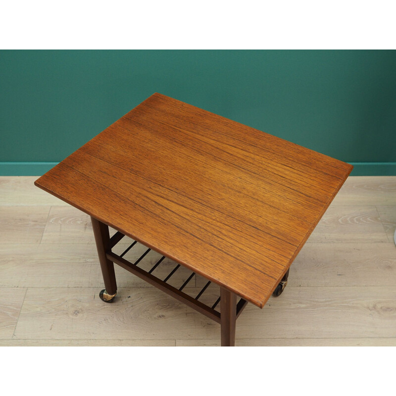 Danish teak vintage coffee table, 1970s