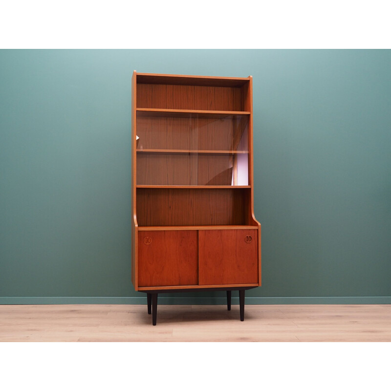 Scandinavian teak vintage bookcase, 1970s