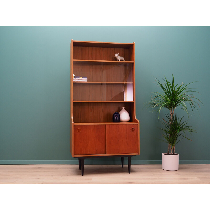 Scandinavian teak vintage bookcase, 1970s