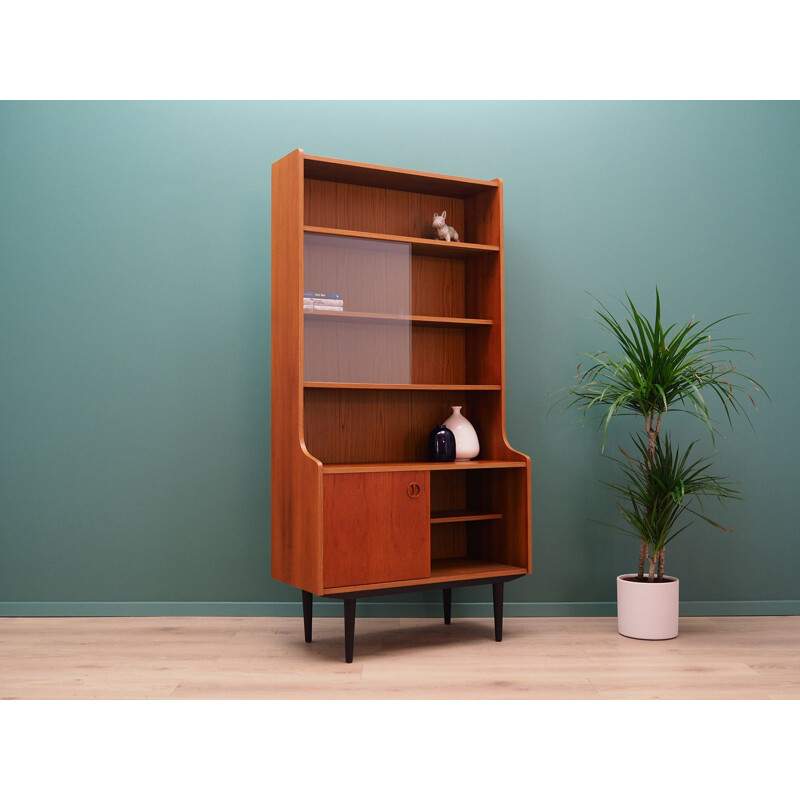 Scandinavian teak vintage bookcase, 1970s