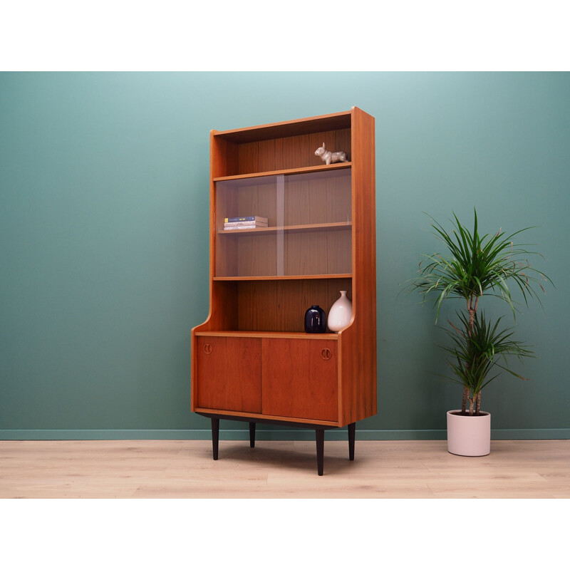 Scandinavian teak vintage bookcase, 1970s