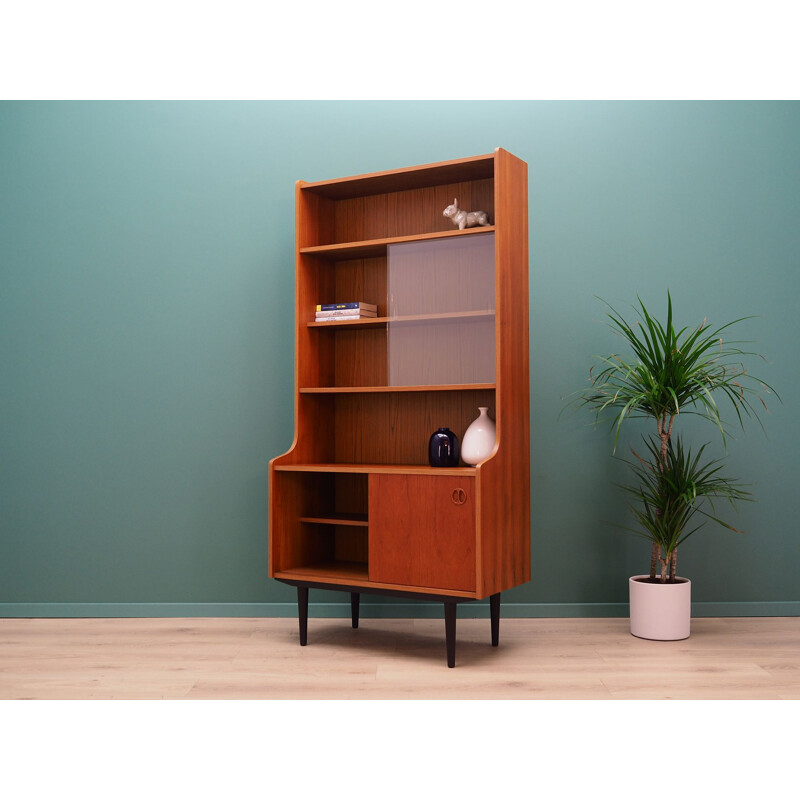 Scandinavian teak vintage bookcase, 1970s