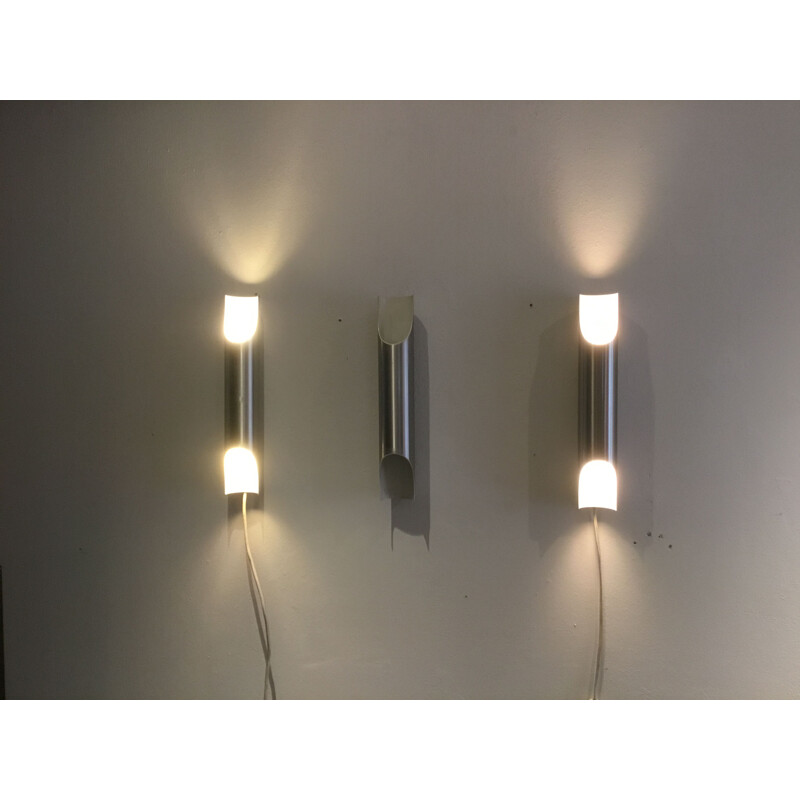 Set of 3 vintage wall light Fuga by Raak Lighting, 1960