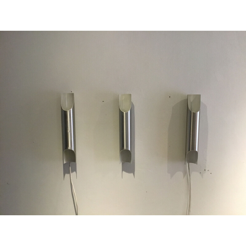 Set of 3 vintage wall light Fuga by Raak Lighting, 1960