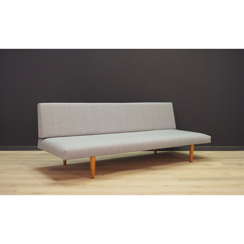 Canapé scandinave gris vintage