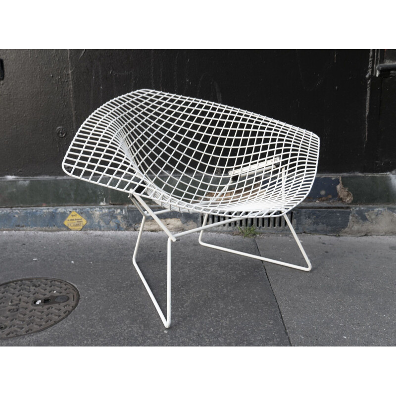 Poltrona vintage Diamond di Harry Bertoia per Knoll