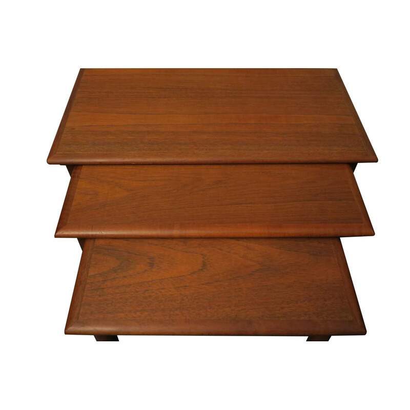 Danish teak vintage nesting tables, 1960s