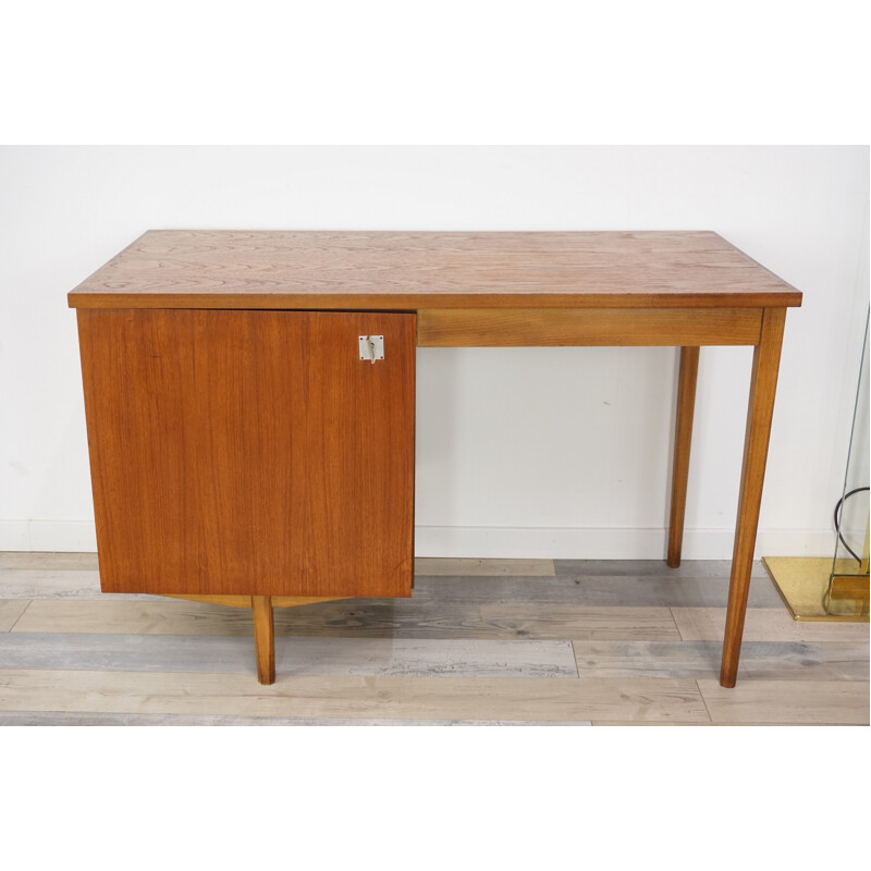 Bureau en teck vintage de CombinEurop, 1950