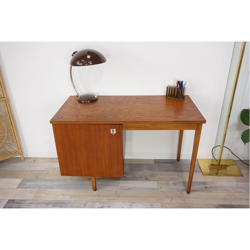 Bureau en teck vintage de CombinEurop, 1950