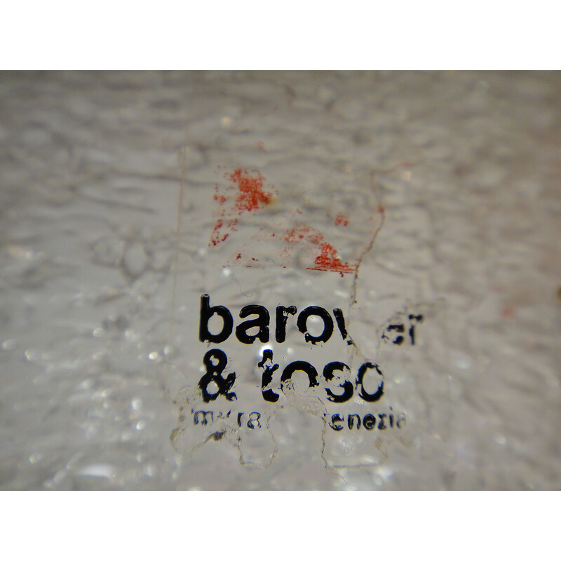 Ensemble de 2 appliques en verre de Murano par Ercole Barovier pour Barovier et Toso, 1960