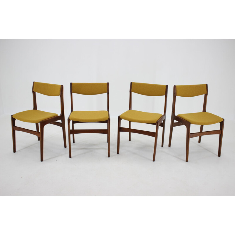 Set of 4 Danish teak chairs, 1960s