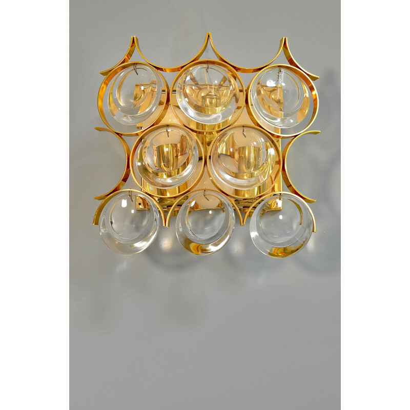 Vintage wall lamp by Ernst Palme for Palwa, Germany, 1960s