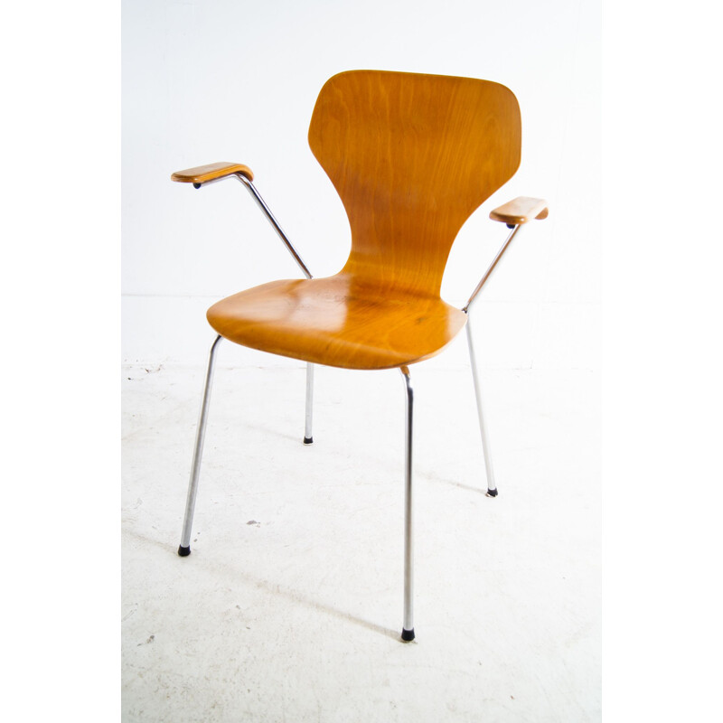 Vintage plywood armchair by Phoenix, Denmark