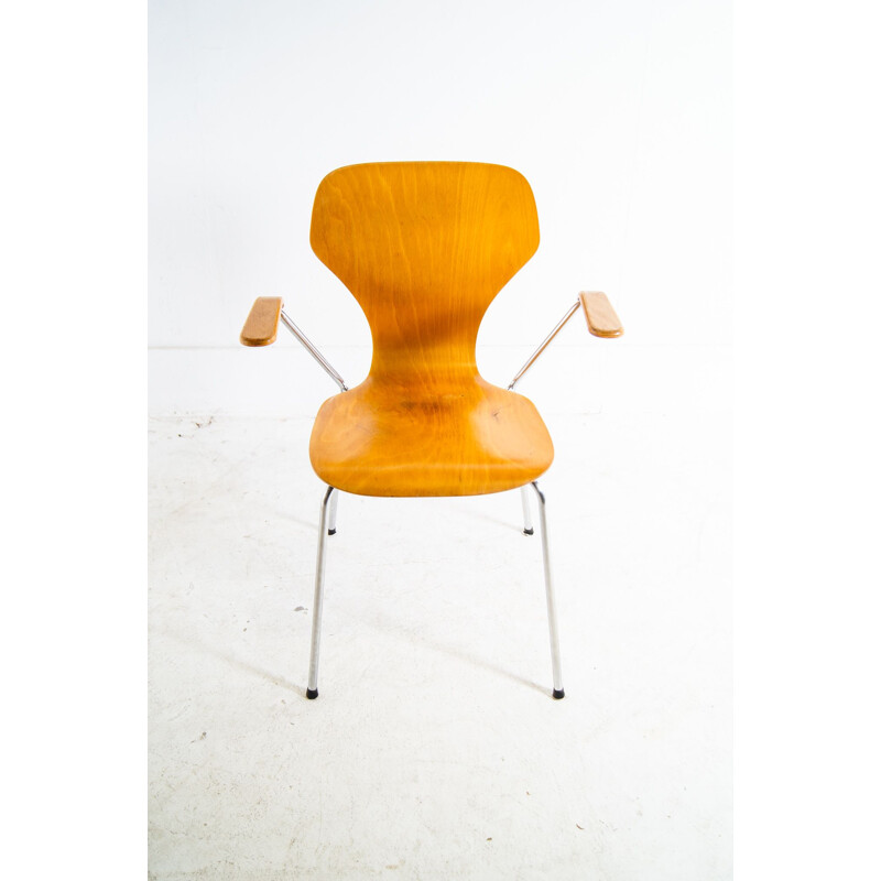 Vintage plywood armchair by Phoenix, Denmark