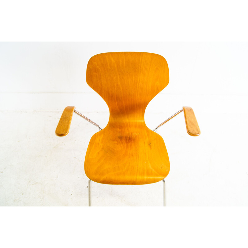 Vintage plywood armchair by Phoenix, Denmark