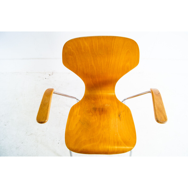 Vintage plywood armchair by Phoenix, Denmark