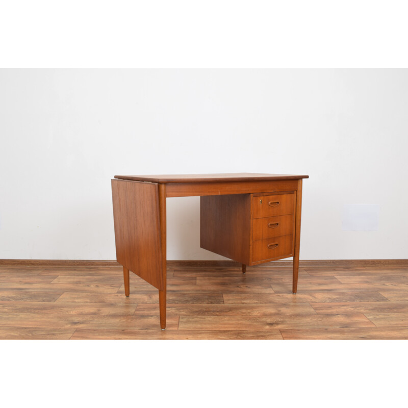 Vintage Danish teak extendable desk, 1960s