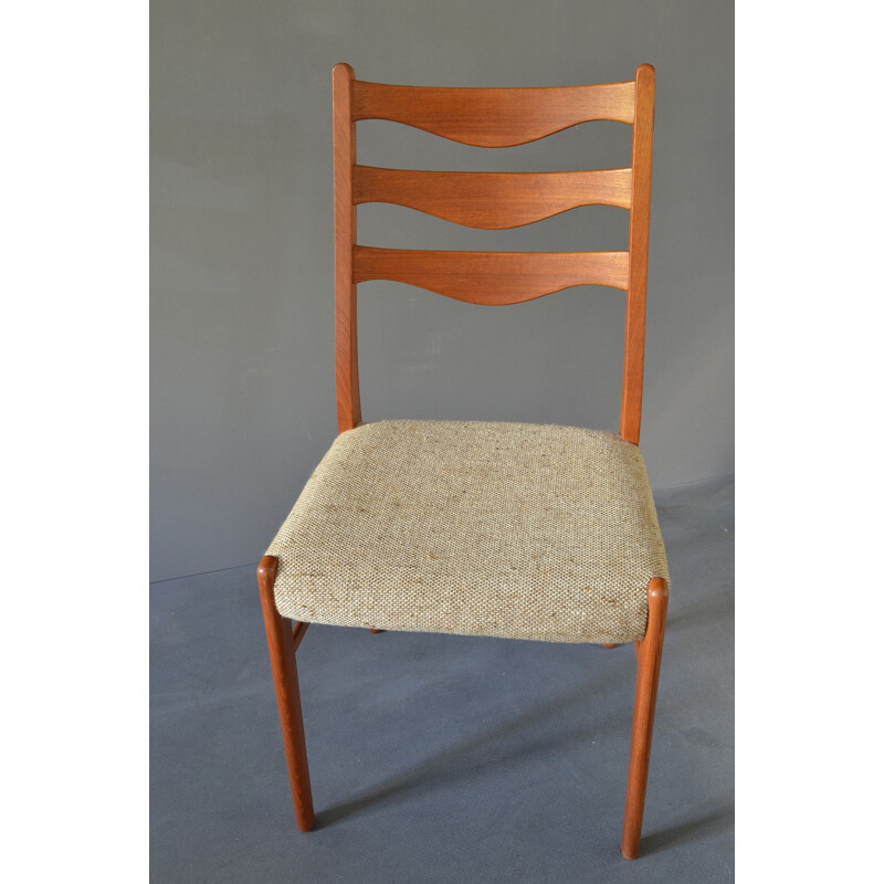 Ensemble de 6 chaises danoises en teck vintage par Arne Wahl Inversen pour Glyngøre Stolefabrik, 1960