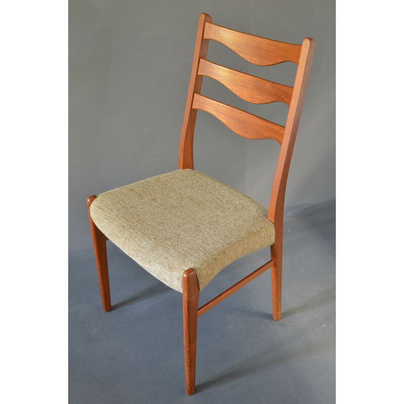 Set of 6 vintage Danish teak dining chairs by Arne Wahl Inversen for Glyngøre Stolefabrik, 1960