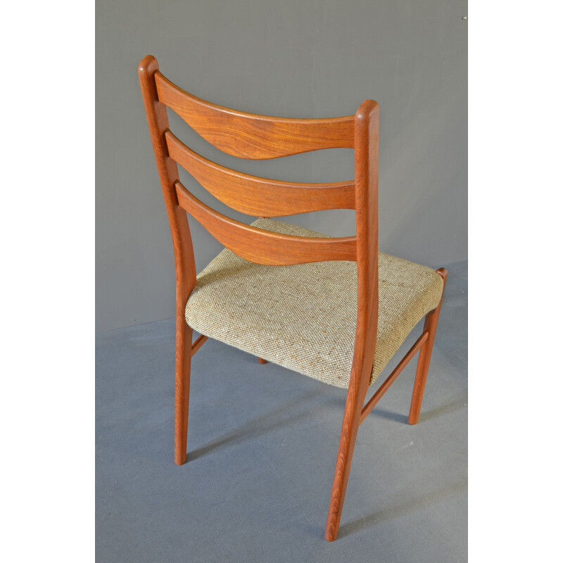 Set of 6 vintage Danish teak dining chairs by Arne Wahl Inversen for Glyngøre Stolefabrik, 1960