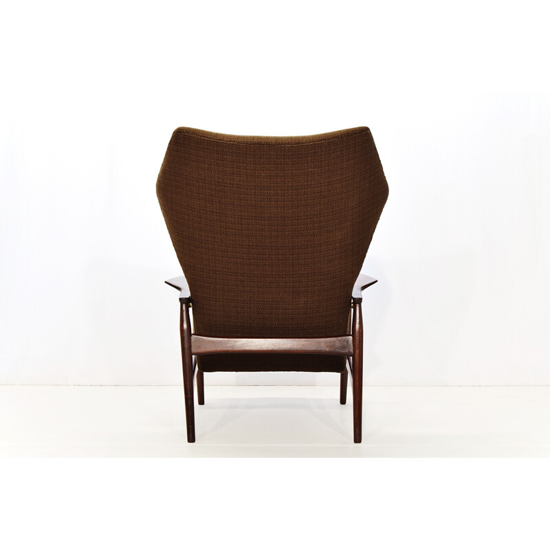 Fauteuil scandinave Carlo Gahrn en teck, Ib KOFOD LARSEN - 1950