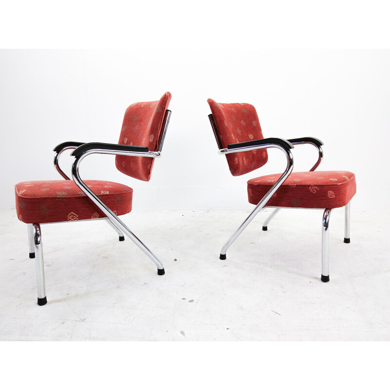 Pair of vintage Schuitema arm chairs