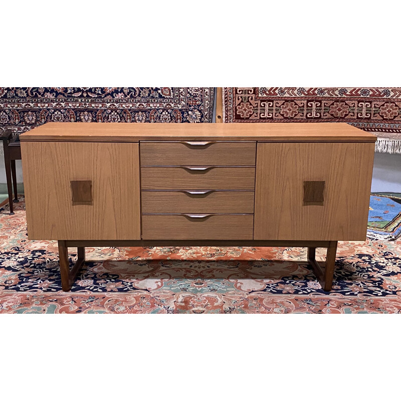 1970's teak veneer vintage sideboard