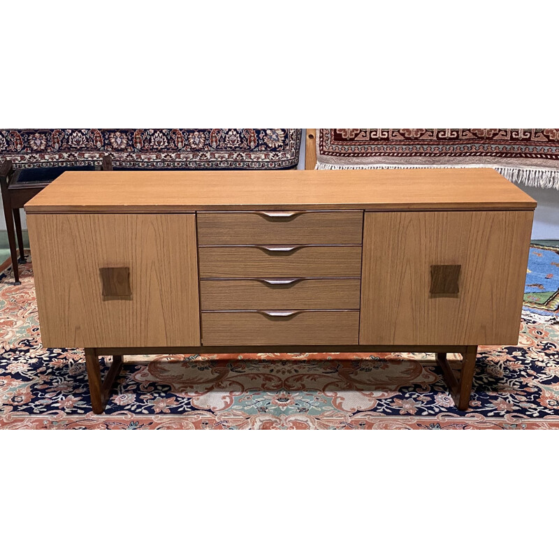 1970's teak veneer vintage sideboard